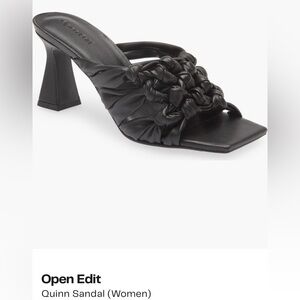 NEW! OPEN EDIT QUINN BLACK FLARED HEELS! Sz 8❤️❤️❤️